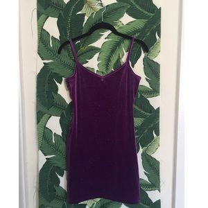 American Apparel velvet mini dress