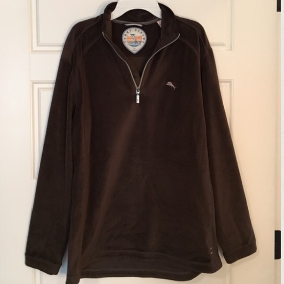 Tommy Bahama Brown Aruba Half Zip Pullover Sz:S - Picture 3 of 6