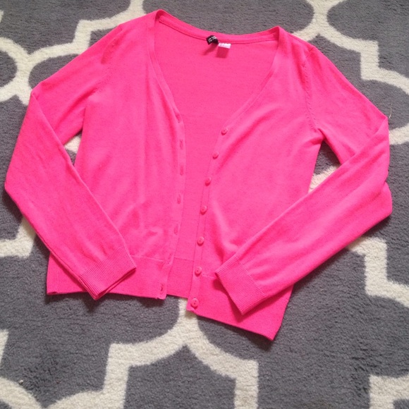 Bright Pink H&M Cardigan