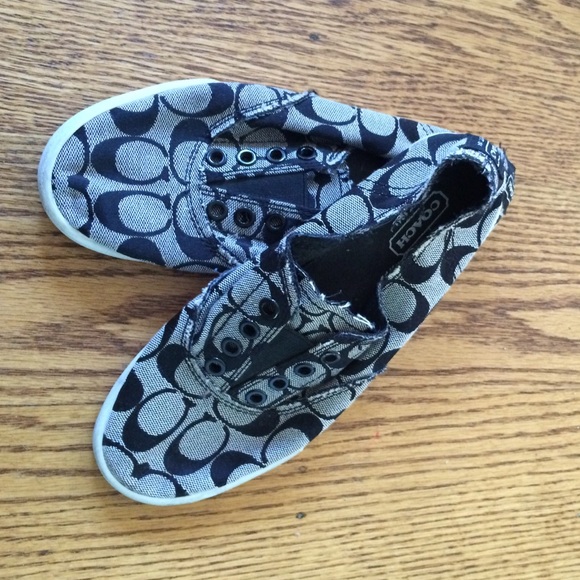 Coach slip on shoes