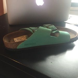 Teal Birkenstocks.  Duh!