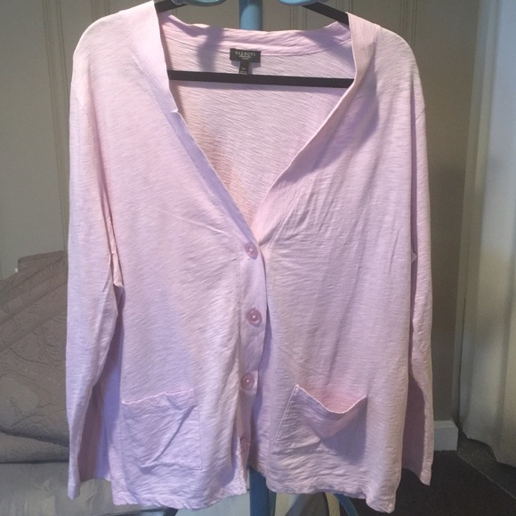 Talbots cotton cardigan - soft lavender