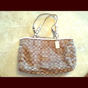 Coach Signature East West Tote