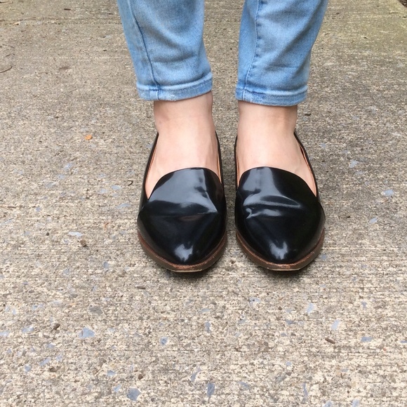 MADEWELL black leather upper and inside lining