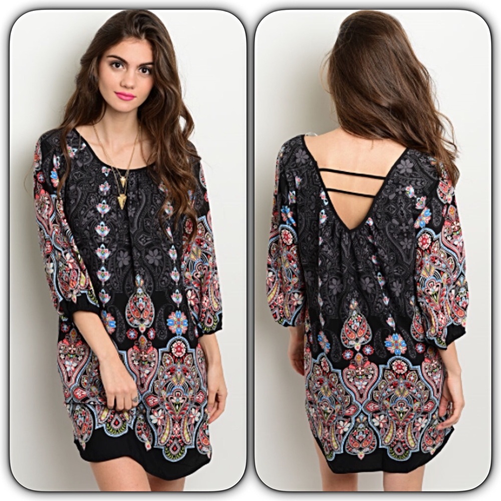 Bohemian Pretty Paisley Lined Slip Dress Sold - Picture 7 of 7