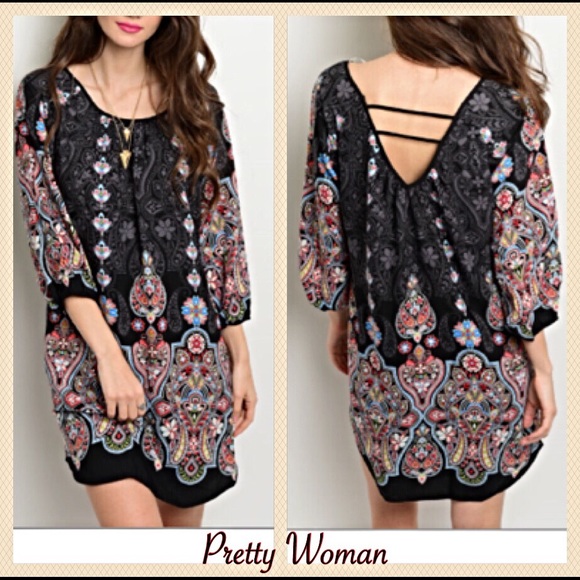 Bohemian Pretty Paisley Lined Slip Dress Sold - Picture 5 of 7
