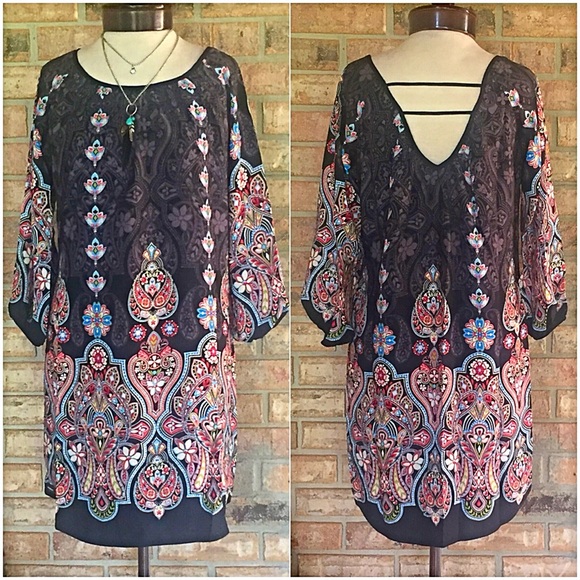 Bohemian Pretty Paisley Lined Slip Dress Sold - Picture 6 of 7