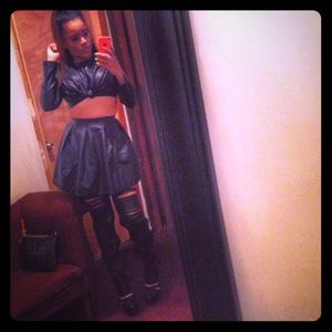 Jeffery Campbell thigh high boot