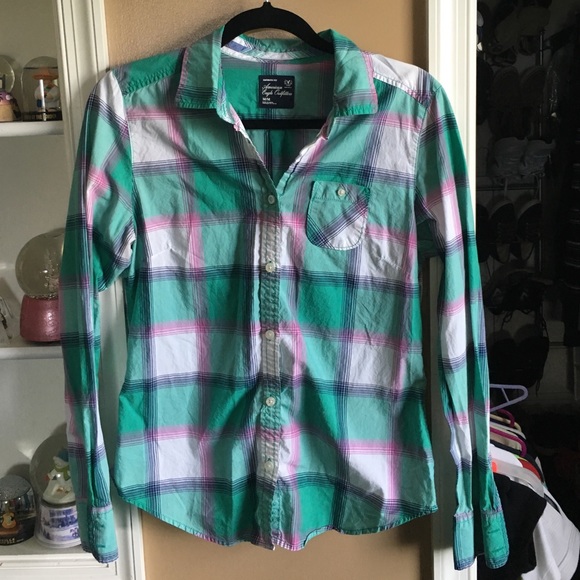 American Eagle plaid shirt
