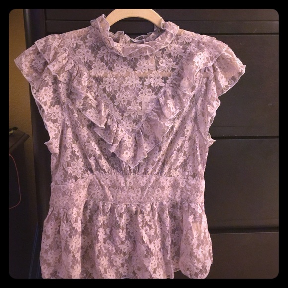Free People lace top.