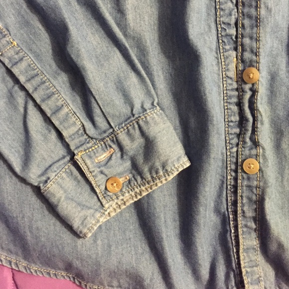 Denim Button Up - Picture 2 of 4