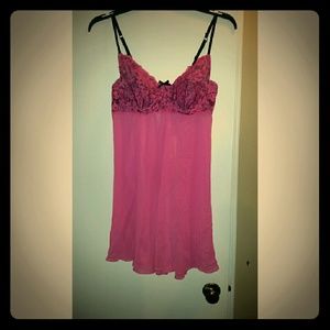 Lane Bryant Cacique Hot Pink Babydoll