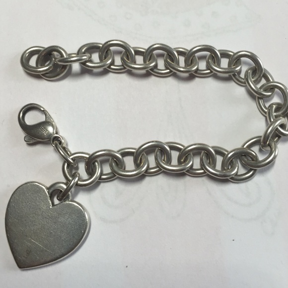 James Avery sterling bracelet with heart charm