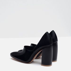 Zara block heel shoes