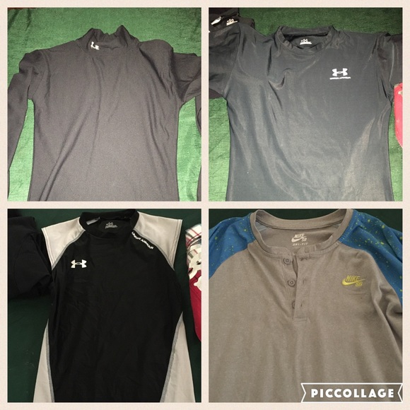 Bundle of UA/Nike tops for boys