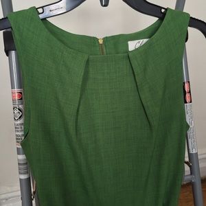 Green Boat Neck Dress