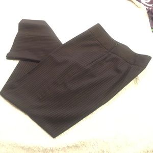 Brown stripped dress pants
