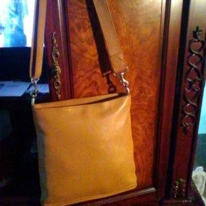 Leather Coach satchel that has been slightly used