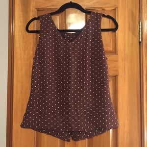 Brown Polka Dot Tank