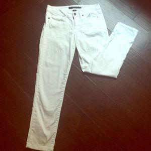 Calvin Klein white skinny crop jeans
