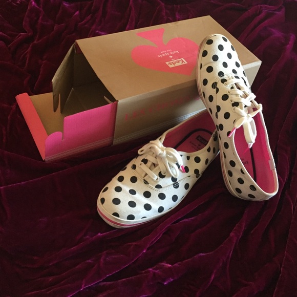 Kate Spade and Keds polka dot sneakers sz10