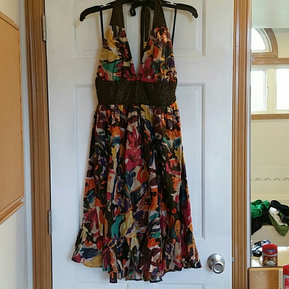 French Connection floral halter dress NWT sz 10