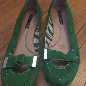 Tommy Hilfiger Green Flats