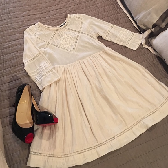 Topshop PETITE US0 Long Sleeve Babydoll Dress