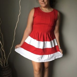 Red Striped Dress