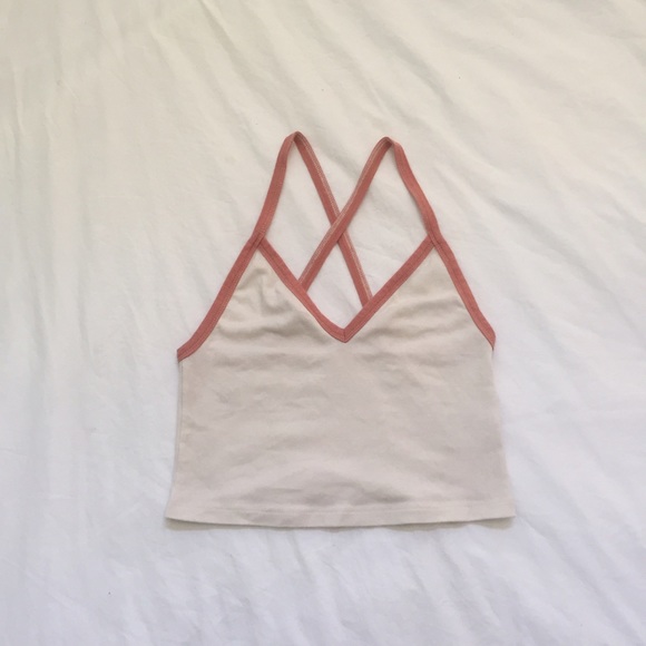 CROSS STRAP BACK CROPPED CAMI