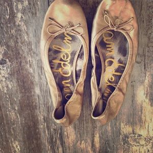 Sam Edelman Gold Flats