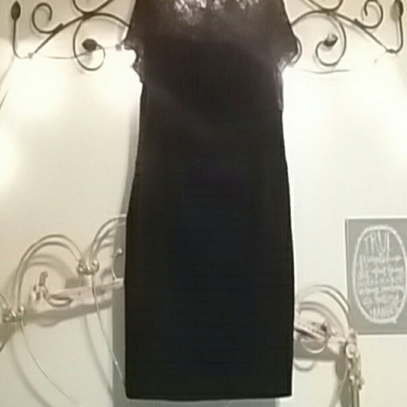 Black lace dress