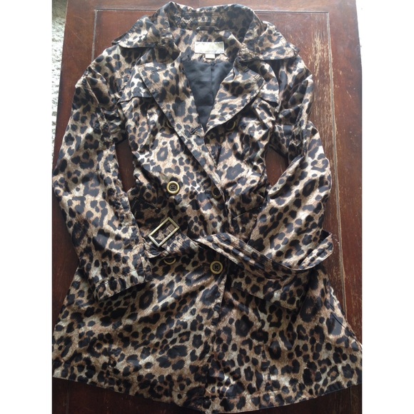 Michael Kors Leopard Trench