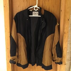 vintage silk varsity jacket
