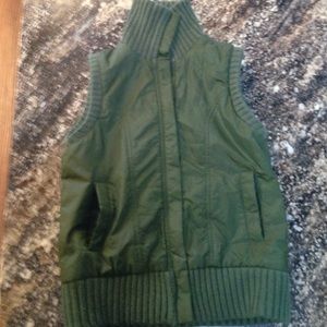Olive green vest