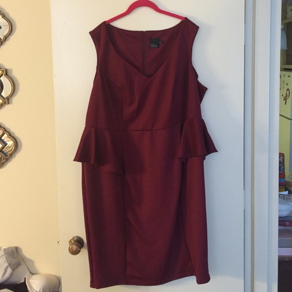 ASOS Curve peplum dress