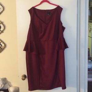 ASOS Curve peplum dress