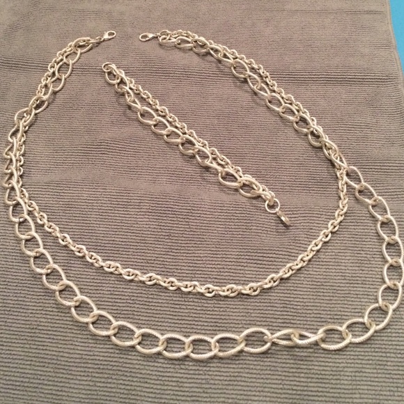Stella & Dot la coco chain necklace and bracelet