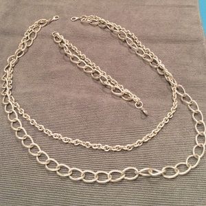 Stella & Dot la coco chain necklace and bracelet