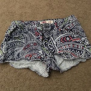 Aztec print shorts