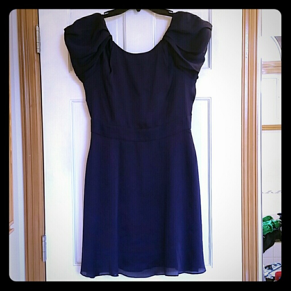 NWOT purple dress w open back sz 8