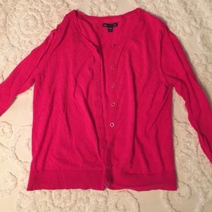 NWOT Hot Pink GAP button down cardigan