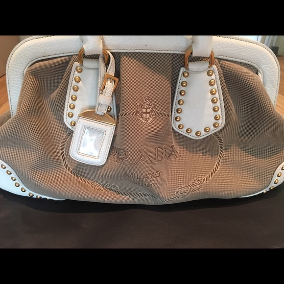 Authentic PRADA Fabric satchel - Picture 1 of 4