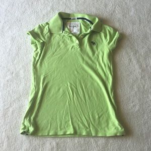 Green Abercrombie kids polo