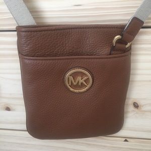 Michael Kors cross body leather purse