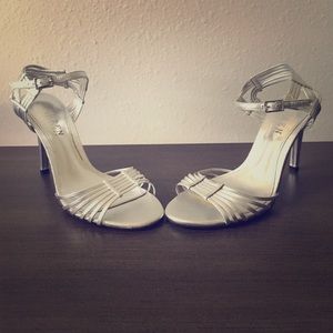 Ralph Lauren silver heels
