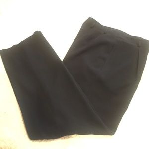 Black straight bottom dress slacks (Nordstroms).