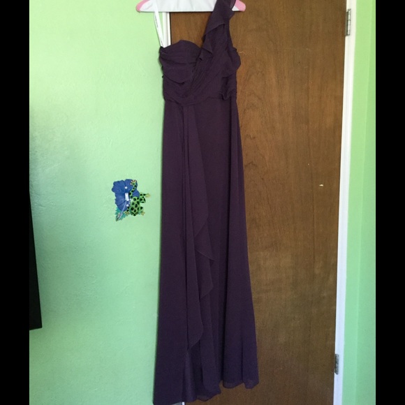 David's Bridal Bridesmaid Dress F15734 Plum