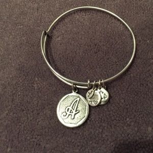Alex & Ani 'A' initial bracelet