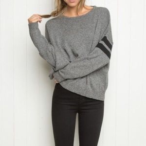 NWOT Black & Grey Veena Sweater